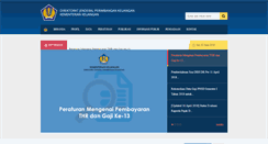 Desktop Screenshot of djpk.depkeu.go.id
