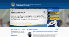 Desktop Screenshot of bppk.depkeu.go.id